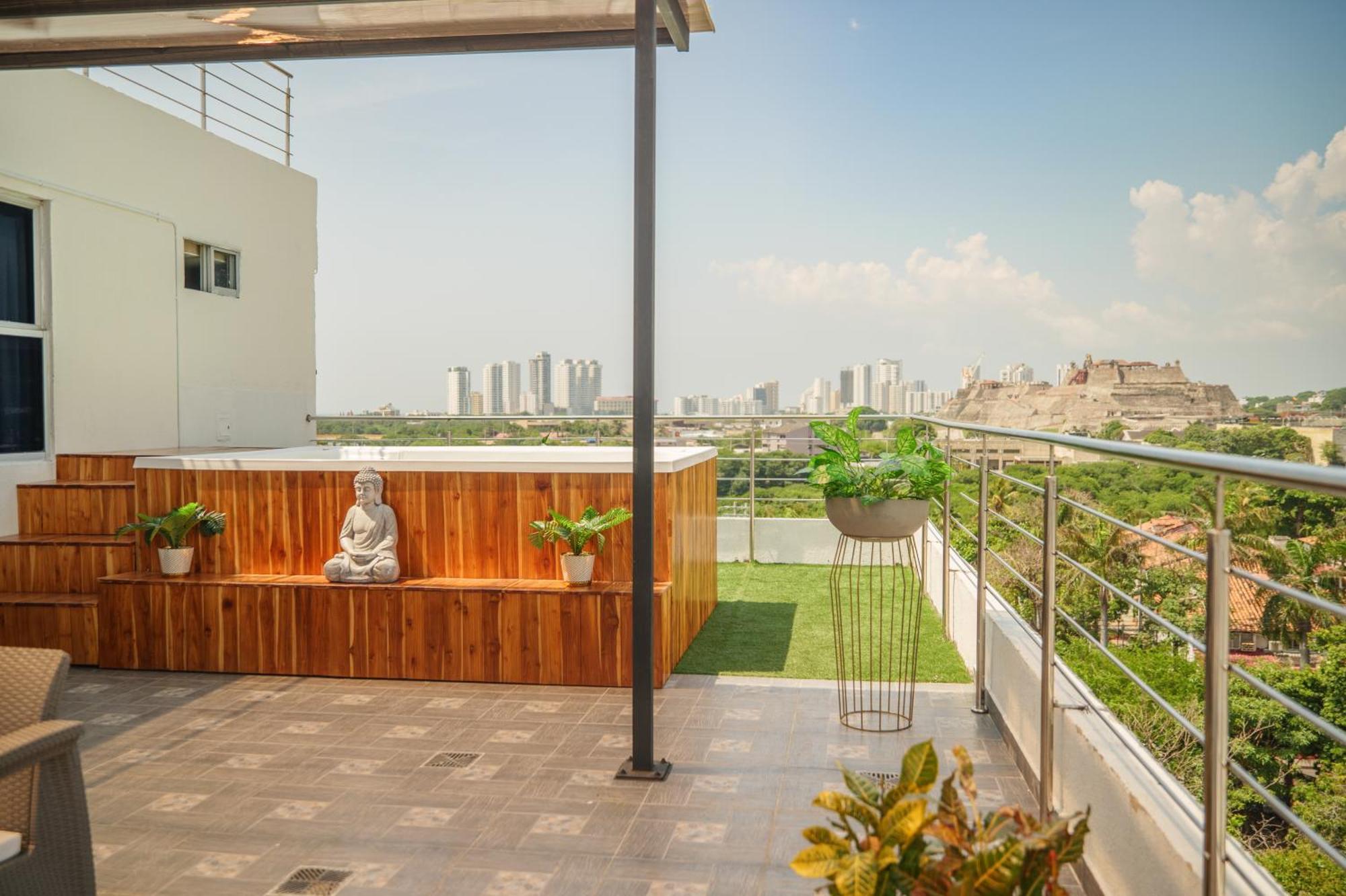 Suite con balcón cerca al centro Cartagena Exterior foto